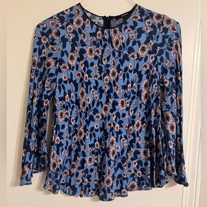 Smythe Floral Print Blouse, Size XS